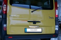 Накладка на крышку багажника (нерж.) 1 шт RENAULT TRAFIC 2010 >